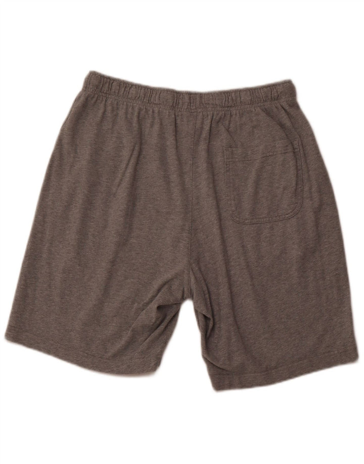 Shorts esportivos masculinos NIKE grandes de algodão cinza