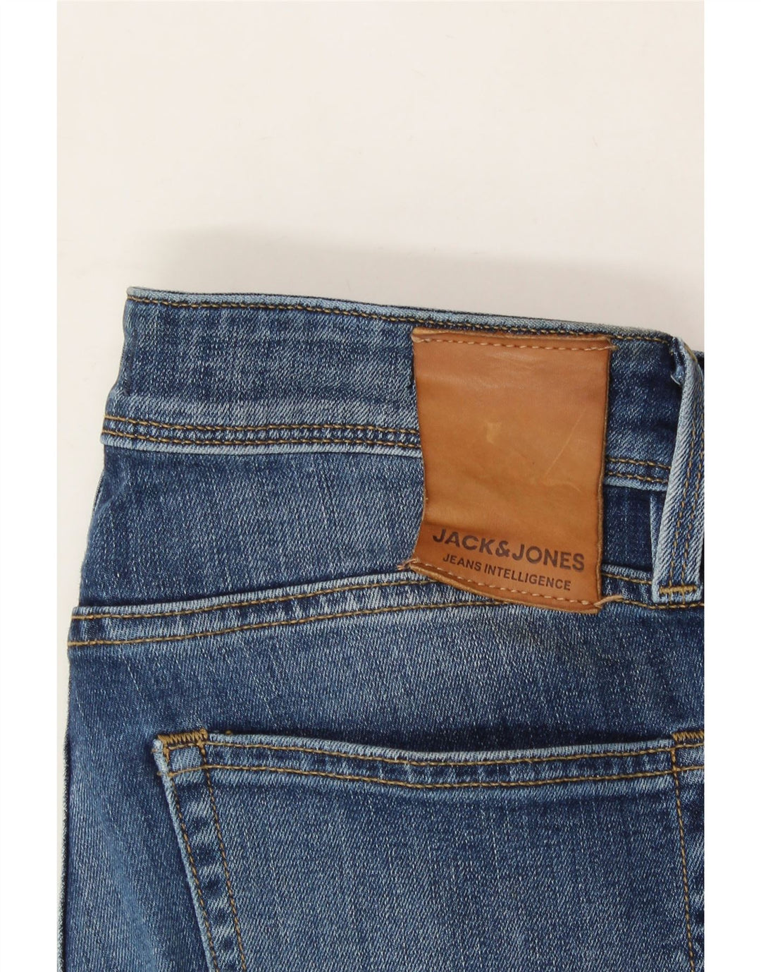JACK & JONES Mens GLENN Slim Jeans W28 L32 Blue Cotton Vintage Jack & Jones and Second-Hand Jack & Jones from Messina Hembry 