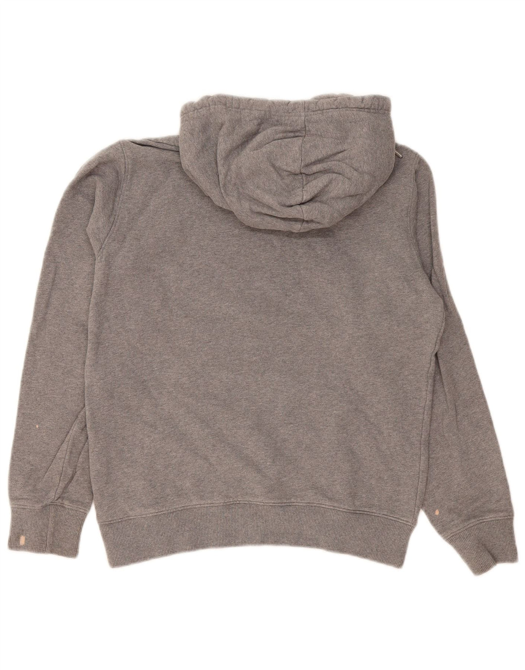 Suéter feminino com capuz gráfico Calvin Klein Jeans algodão cinza médio