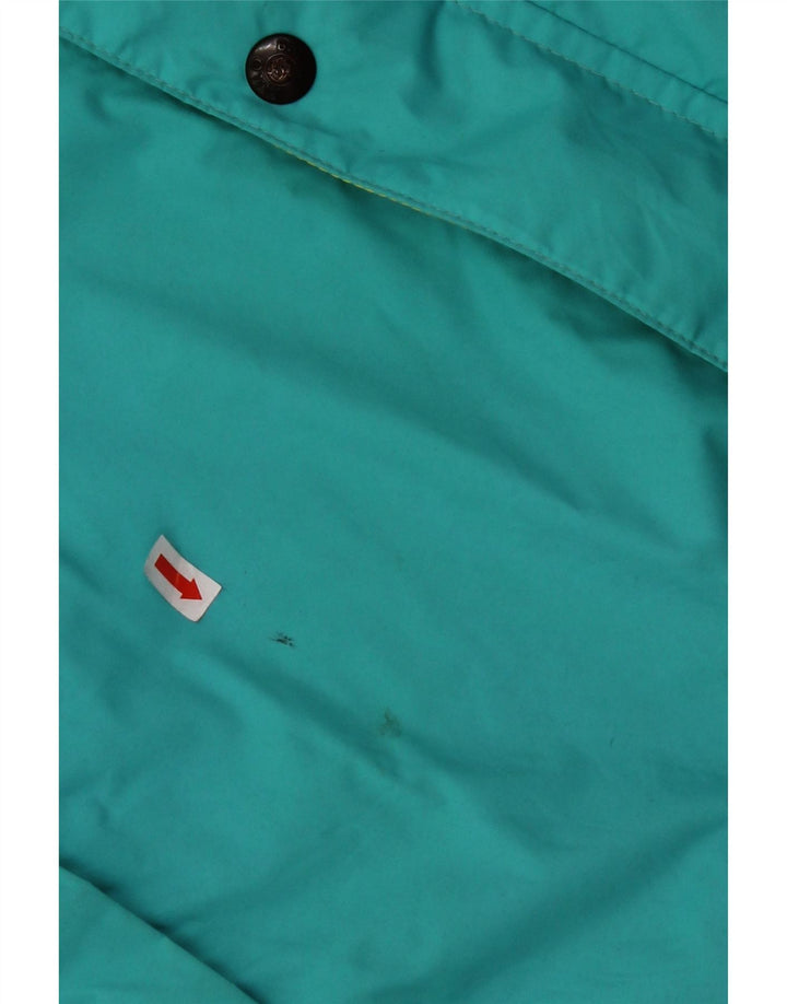 Jaqueta de chuva masculina BAILO com ajuste solto IT 46 poliéster colorblock azul pequeno