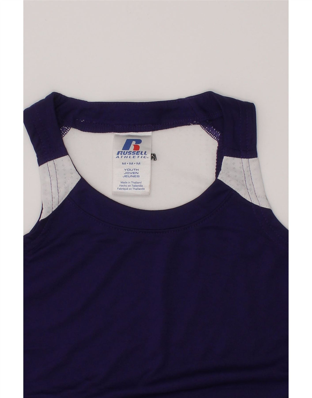RUSSELL ATLÉTICO Boys Dri-Power Vest Top 10-11 Anos Médio Roxo
