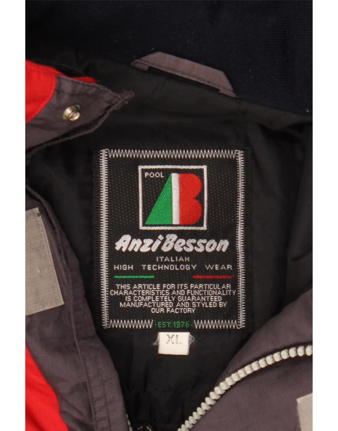 Jaqueta corta-vento masculina Anzi Besson UK 42 XL multicolorido Colourblock