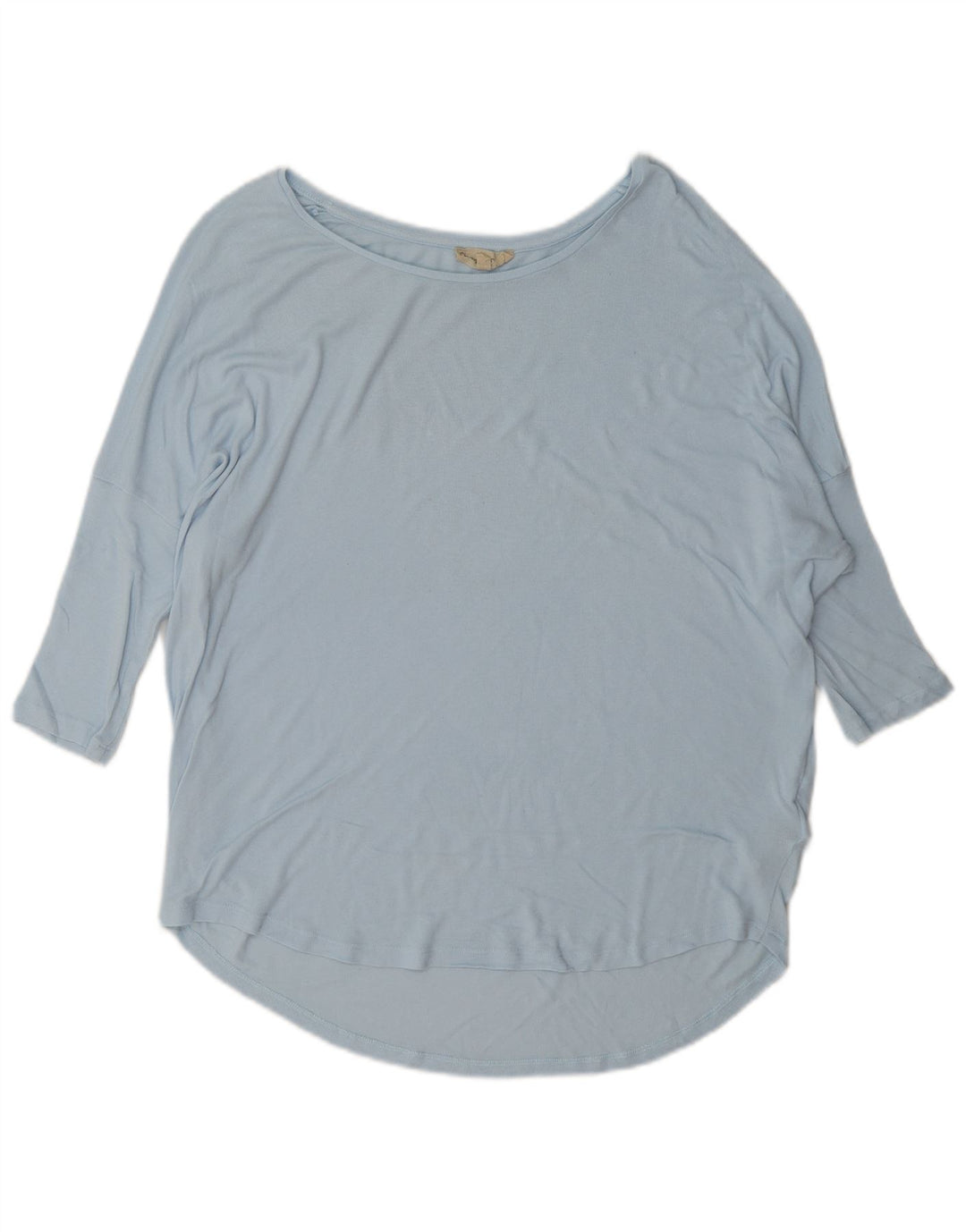 Fase Eight Top feminino oversized manga 3/4 Reino Unido 8 viscose azul pequena