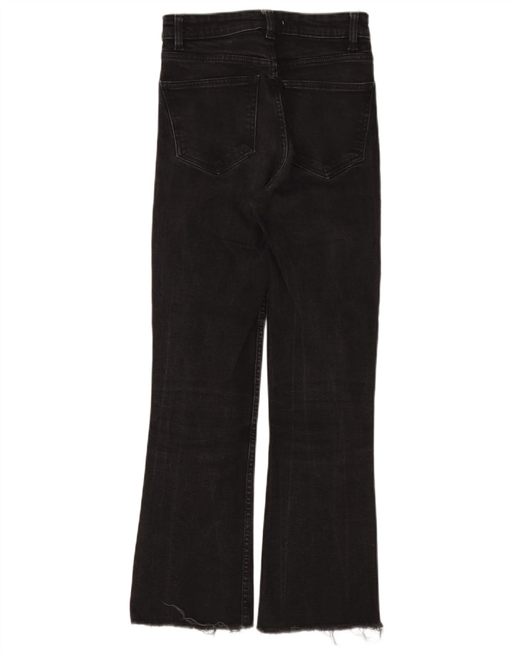 Calça jeans feminina Zara Bootcut EU 34 2XS W24 L26 preta