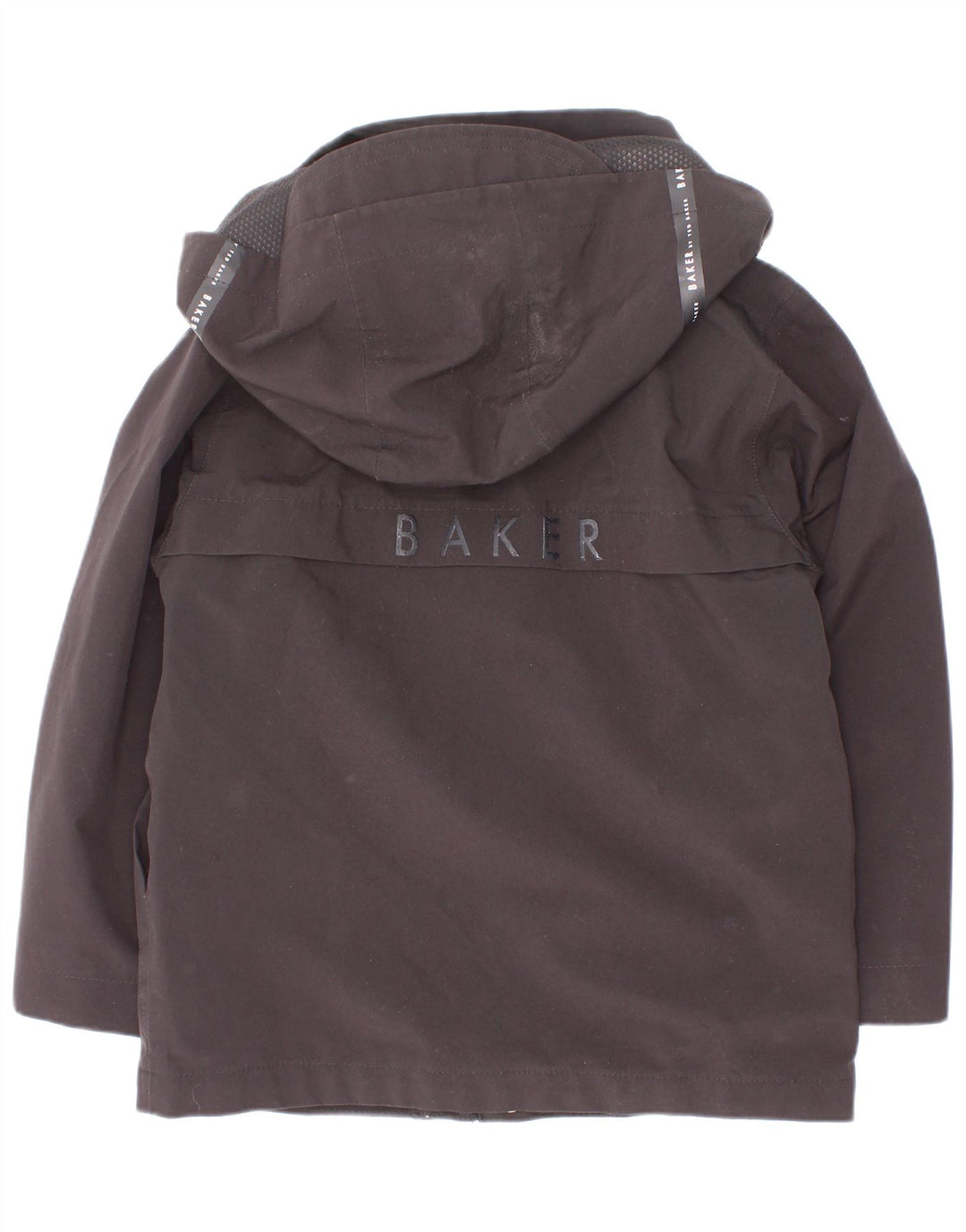 Jaqueta de chuva com capuz gráfico Ted Baker Boys 4-5 anos poliéster preto