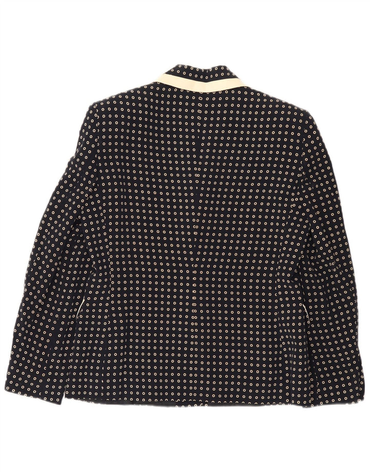 Conjunto de saia feminina SUPERIOR de 2 peças IT 44 médio W30 azul marinho manchado