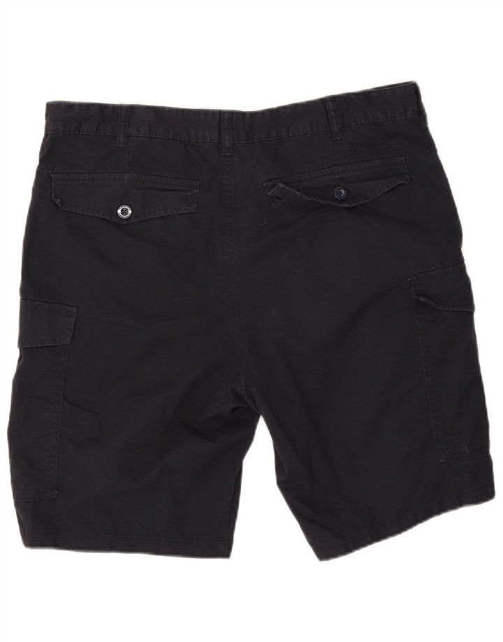 Shorts cargo masculino Mountain Warehouse W36 grande algodão azul marinho