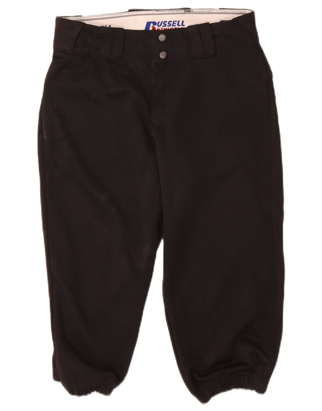 Russell Athletic feminino joggers calças capri médio W28 L19 preto