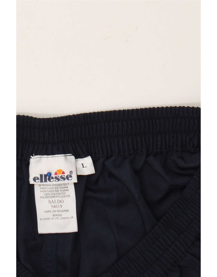 Ellesse Mens Casual Shorts Grande W36 Poliéster Azul Marinho
