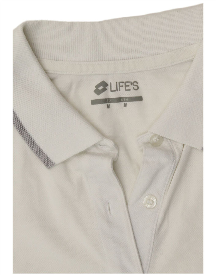 Camisa polo feminina Lotto UK 14 médio branco