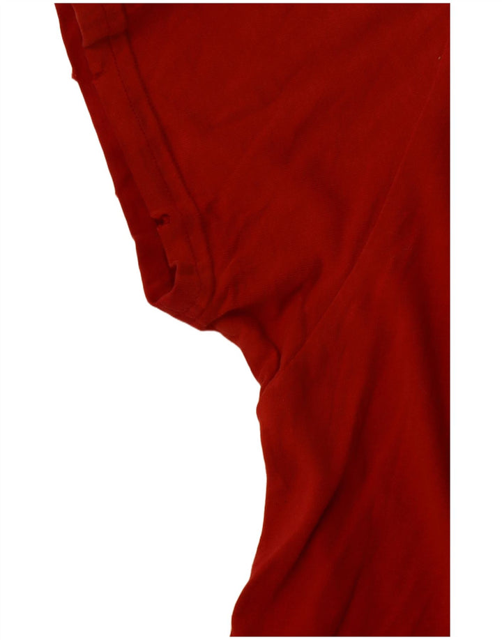 Camiseta feminina SUPERDRY com estampa gráfica UK 12 algodão vermelho médio