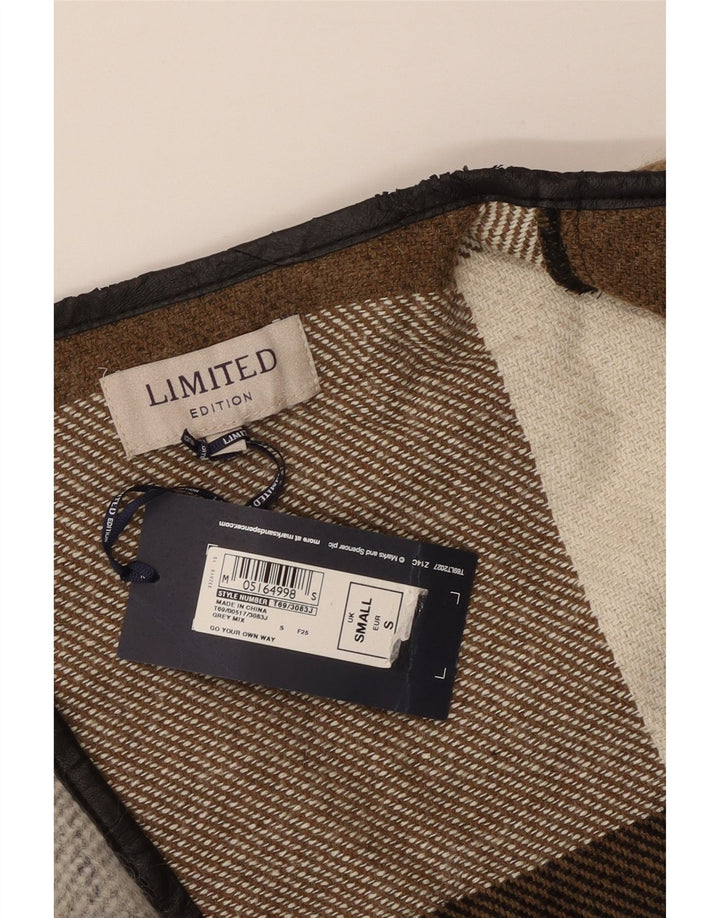 Sobretudo feminino Marks & Spencer Longline UK 10 pequeno multicolorido