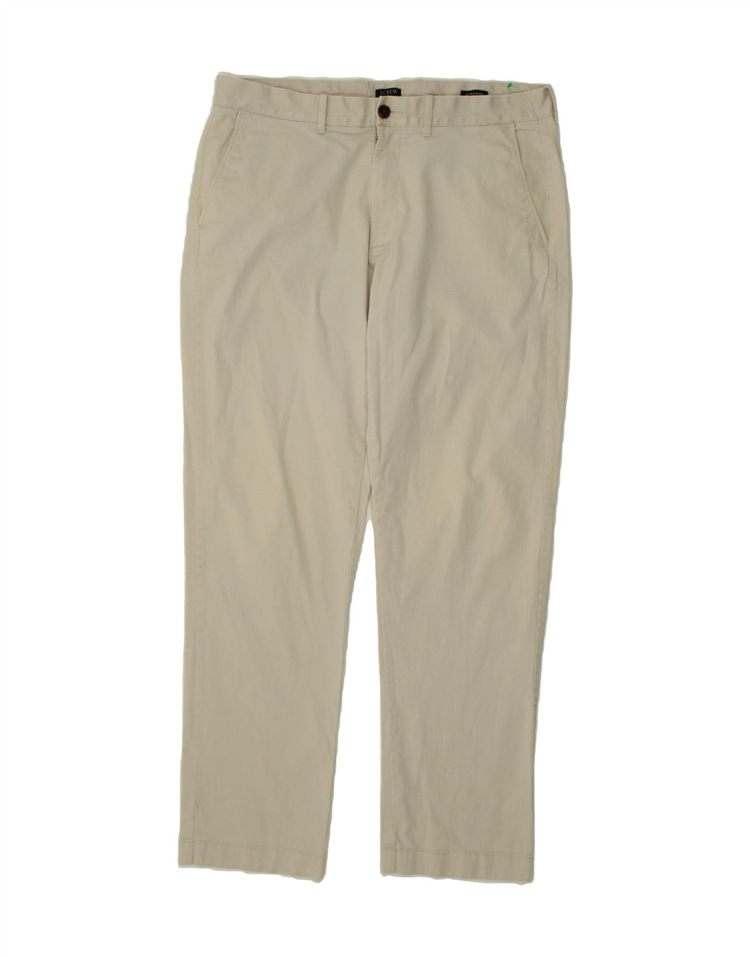 J. CREW Womens Flex Straight Chino Trousers W35 L32 Beige Cotton Vintage J. Crew and Second-Hand J. Crew from Messina Hembry 