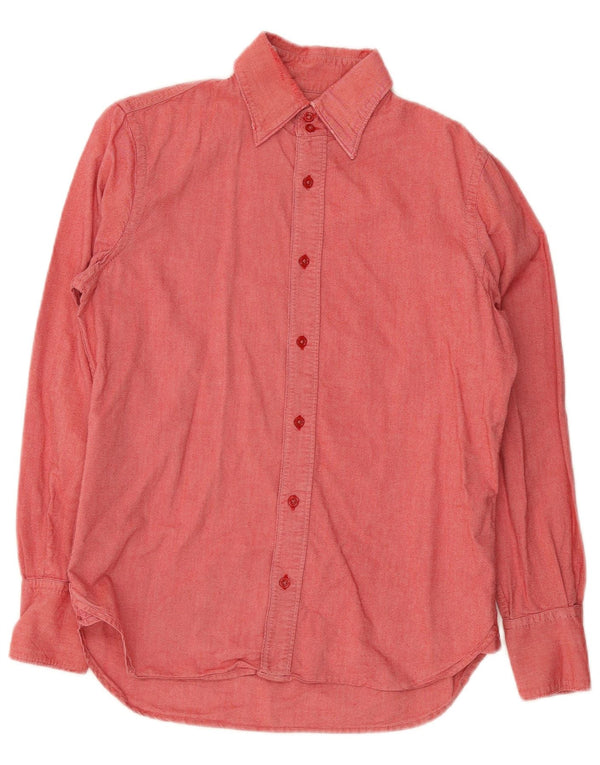Camisa masculina Diesel Regular Fit pequena de algodão vermelho