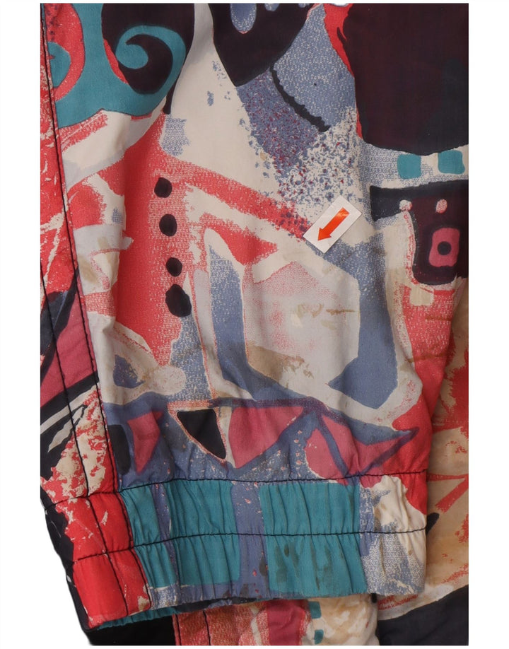 Jaqueta corta-vento masculina MAIER oversized pulôver Reino Unido 6 XS preto floral