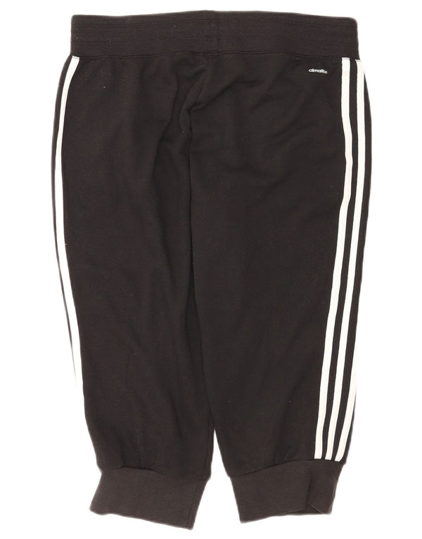 Adidas Womens Climalite Calças de treino Joggers UK 12/14 Médio Preto