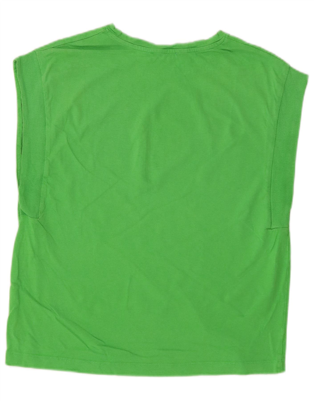 Zara Womens Vest Top UK 12 Médio Verde