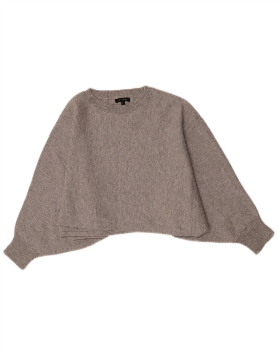 Suéter de moletom feminino Massimo Dutti Reino Unido 14 cinza médio manchado