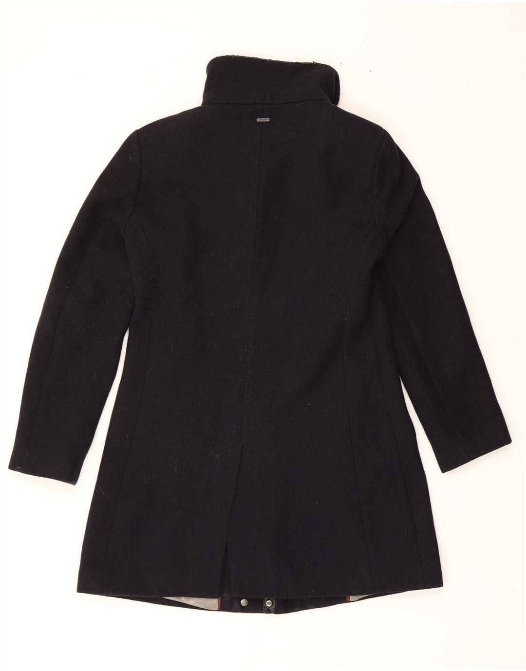CALVIN KLEIN Womens Overcoat US 6 Medium Navy Blue Wool Vintage Calvin Klein and Second-Hand Calvin Klein from Messina Hembry 