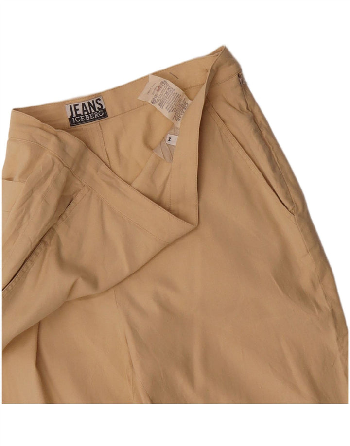 Calça Capri Feminina Iceberg IT 44 Médio W30 L19 Linho Bege