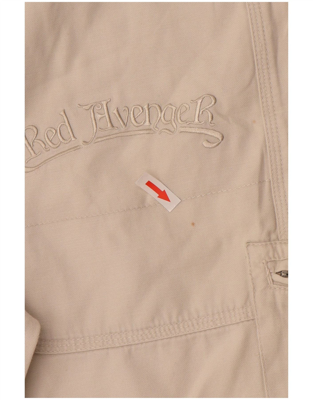 Shorts cargo masculino vintage IT 44 XS W34 algodão branco