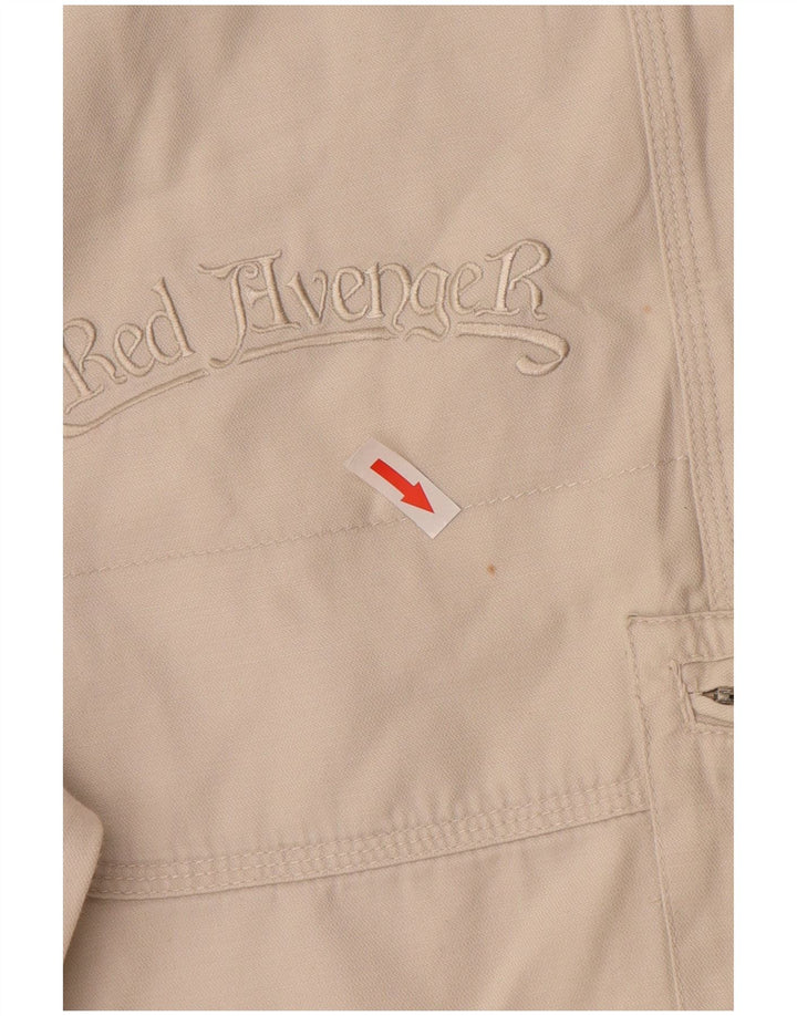 Shorts cargo masculino vintage IT 44 XS W34 algodão branco