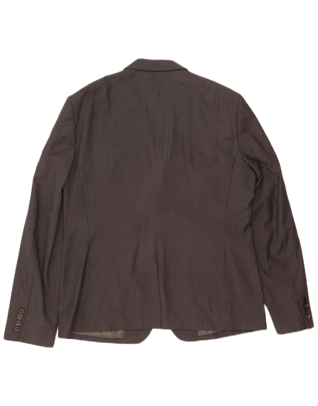 Jaqueta blazer masculina All Saints com 2 botões Reino Unido 42 XL risca de giz cinza