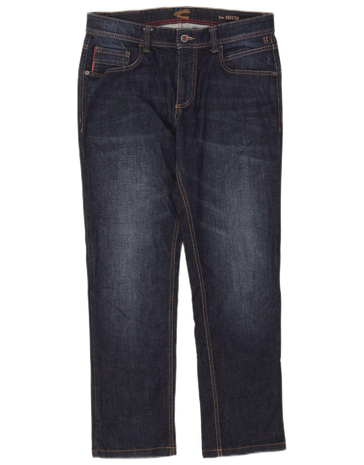Camel Active Feminino Houston Straight Jeans W32 L28 Azul Marinho