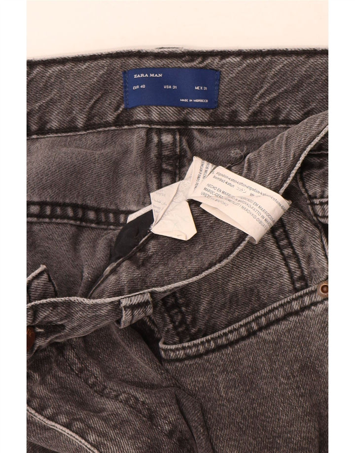 ZARA Mens Slim Jeans EU 40 Médio W31 L29 Algodão Cinza