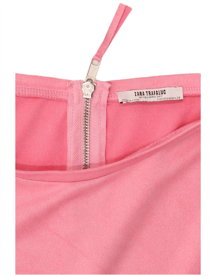 Vestido feminino Zara UK 14 rosa médio