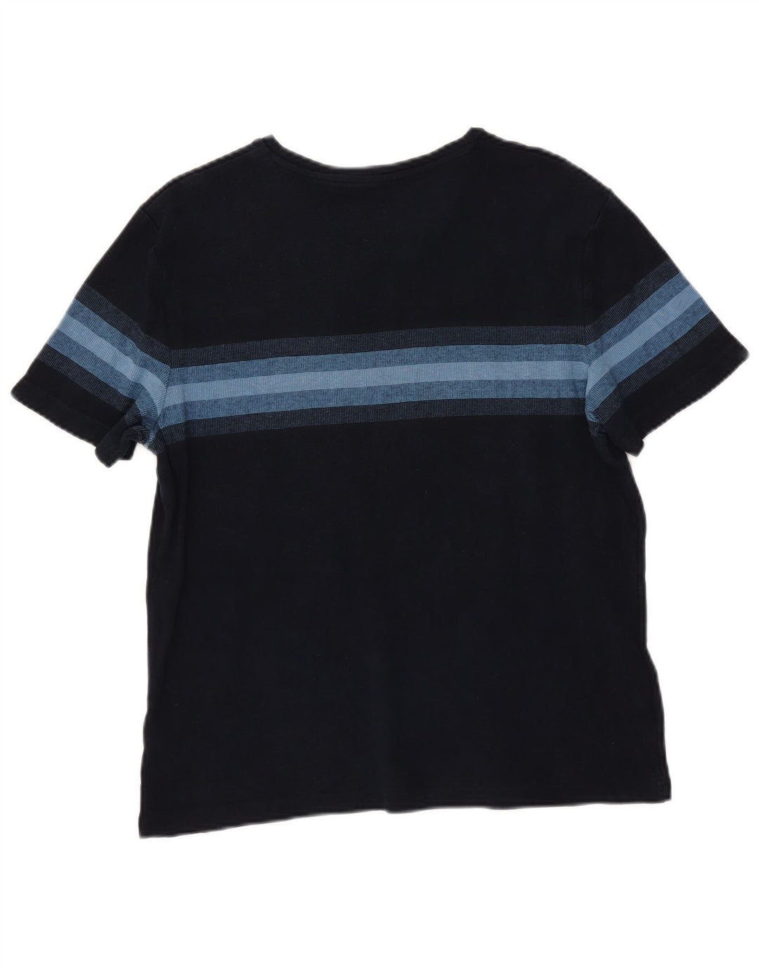 Camiseta feminina Marks & Spencer UK 14 médio listrado azul marinho