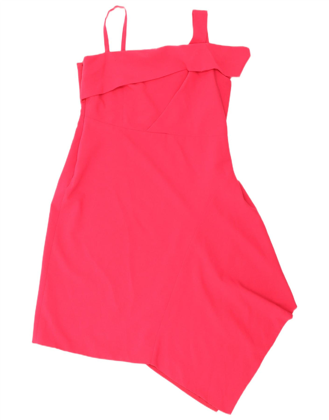Vestido feminino assimétrico sem mangas Coast UK 18 XL rosa poliéster