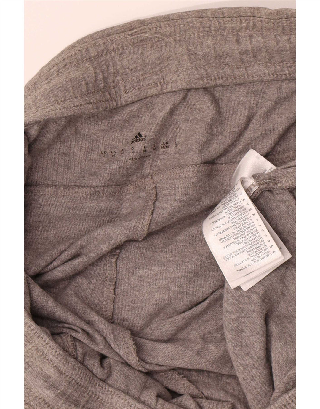 Shorts esportivos gráficos masculinos Adidas, algodão manchado cinza médio