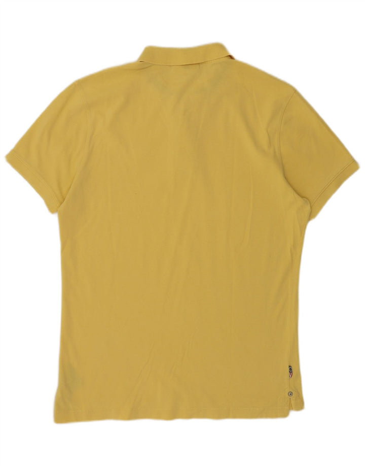 Camisa polo masculina BLAUER grande algodão amarelo