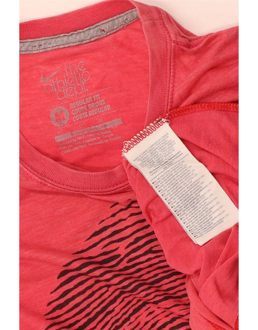 Camiseta Nike Masculina Regular Fit Graphic Top Médio Poliéster Vermelho