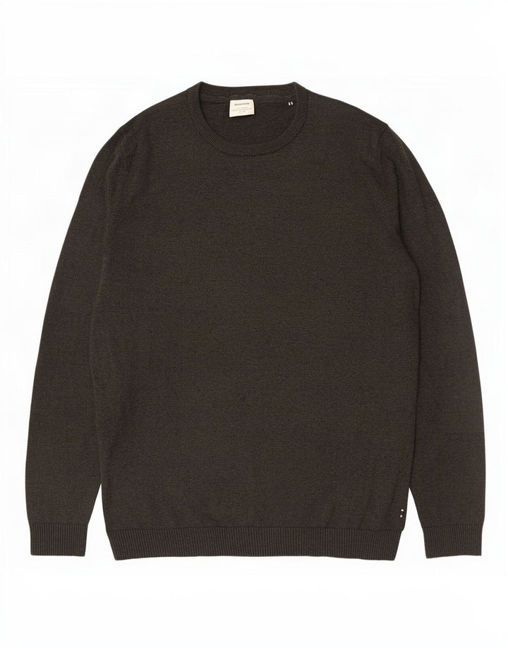 Suéter masculino Jack & Jones com gola redonda XL cinza