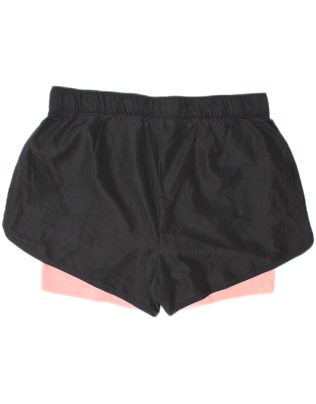 Shorts esportivos femininos CRIVIT UK 14/16 médio preto colorblock poliéster