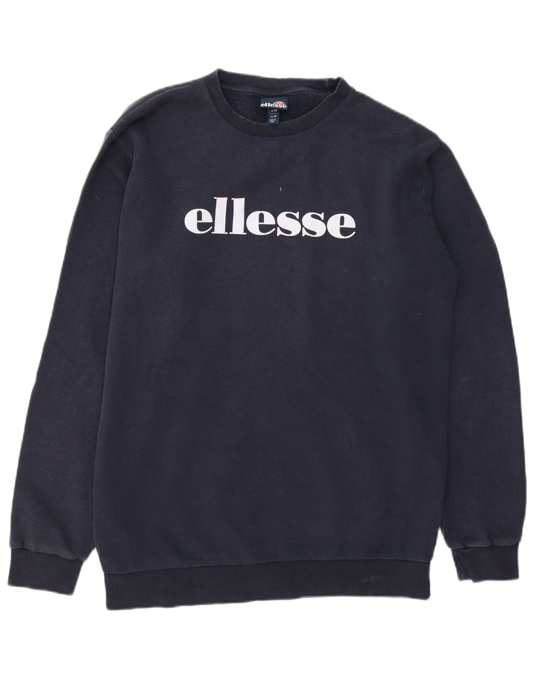 Ellesse moletom gráfico masculino jumper médio azul marinho