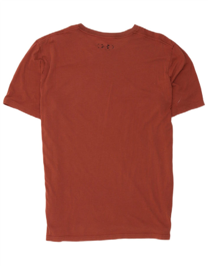 Camiseta masculina Under Armour Heat Gear Top médio de algodão marrom