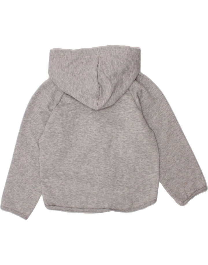 PUMA Girls Graphic Zip Hoodie Sweater 3-4 Years Grey Cotton Vintage Puma and Second-Hand Puma from Messina Hembry 