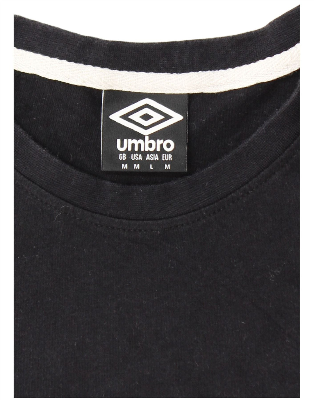 Camiseta masculina UMBRO Top médio algodão preto