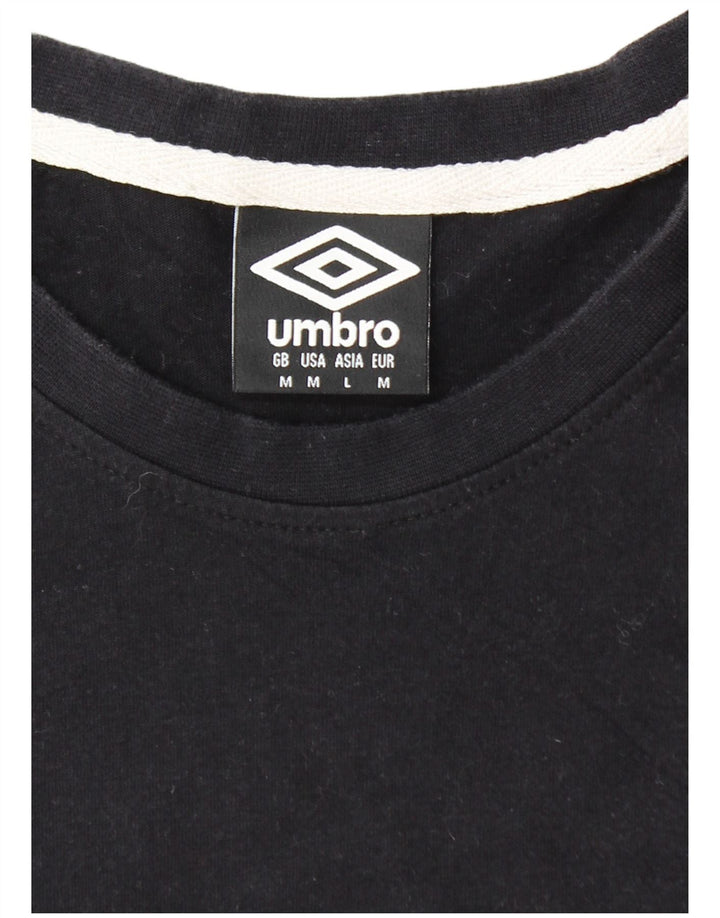 Camiseta masculina UMBRO Top médio algodão preto