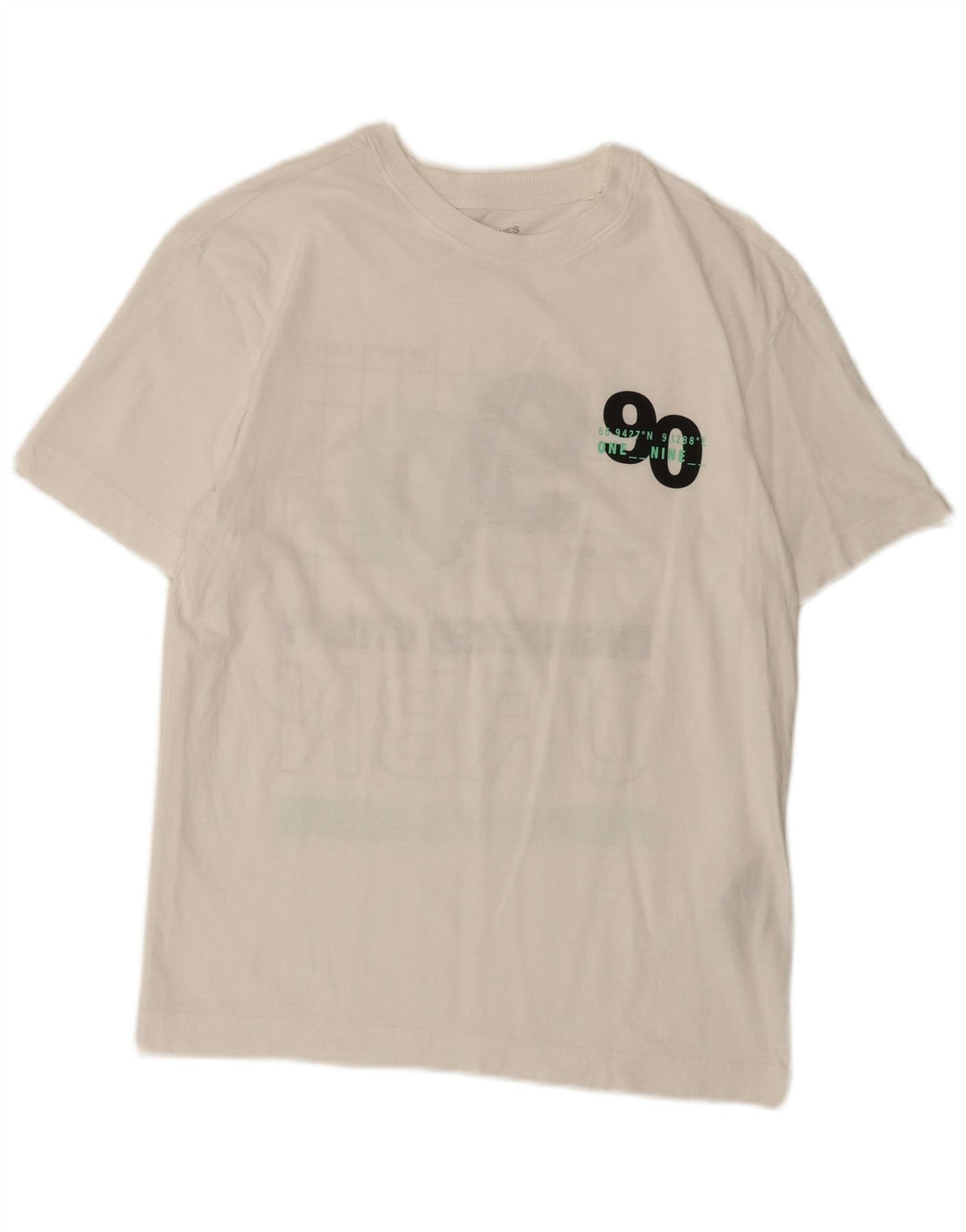 Camiseta masculina gráfica Jack & Jones Top pequeno algodão branco