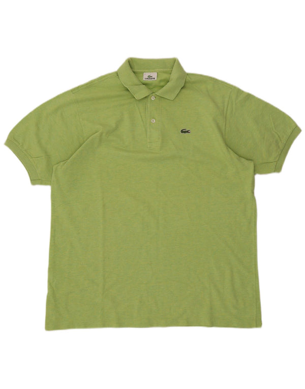 Camisa polo masculina Lacoste tamanho 7 2XL algodão verde