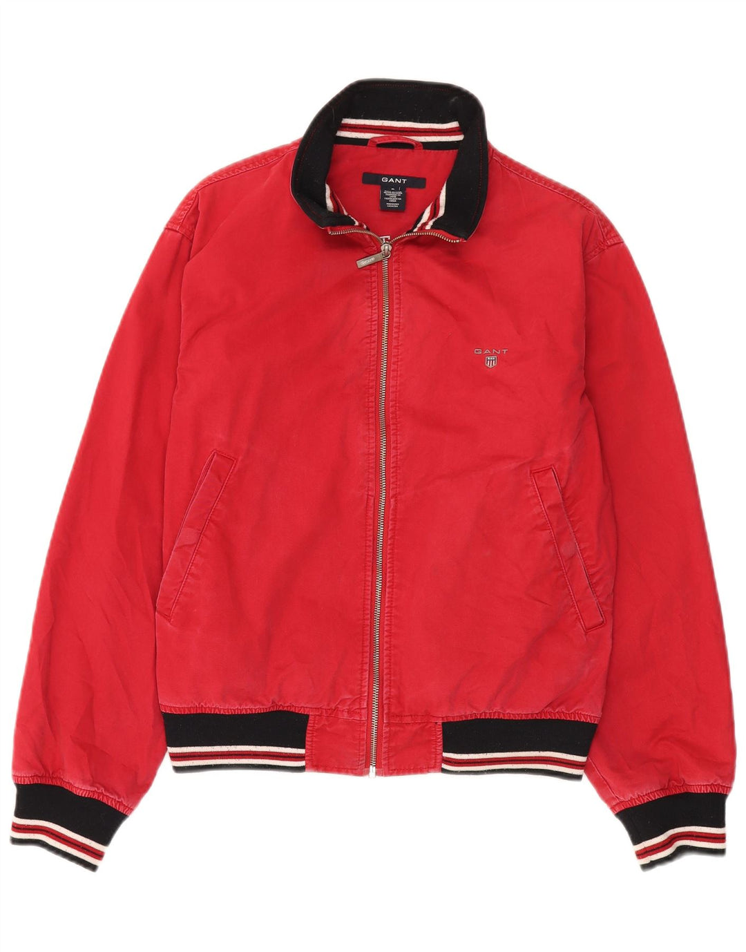 Jaqueta bomber masculina Gant UK 36 algodão colorblock vermelho pequeno