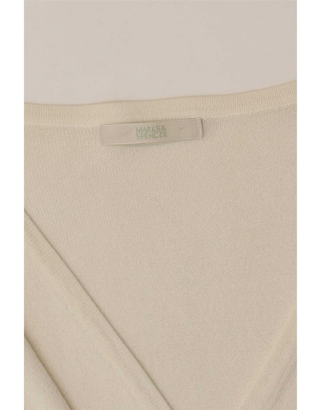 Suéter cardigã feminino Marks & Spencer UK 10 pequeno off white