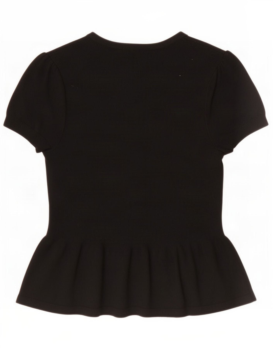 Cardigã feminino de manga curta Marks & Spencer Reino Unido 8 pequeno preto