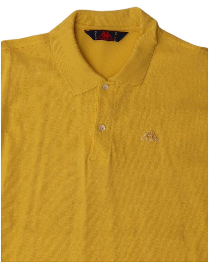 Camisa polo masculina KAPPA 2XL algodão amarelo