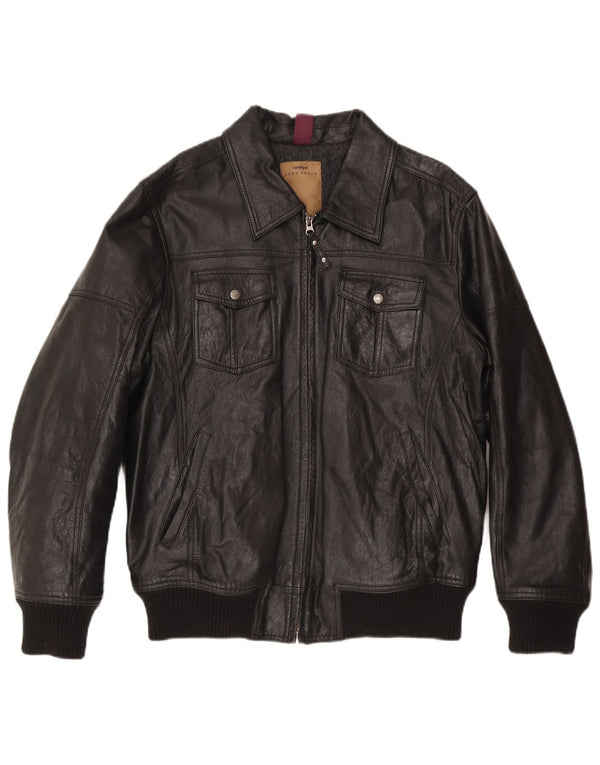 Jaqueta de couro masculina Conbipel IT 54 XL preta