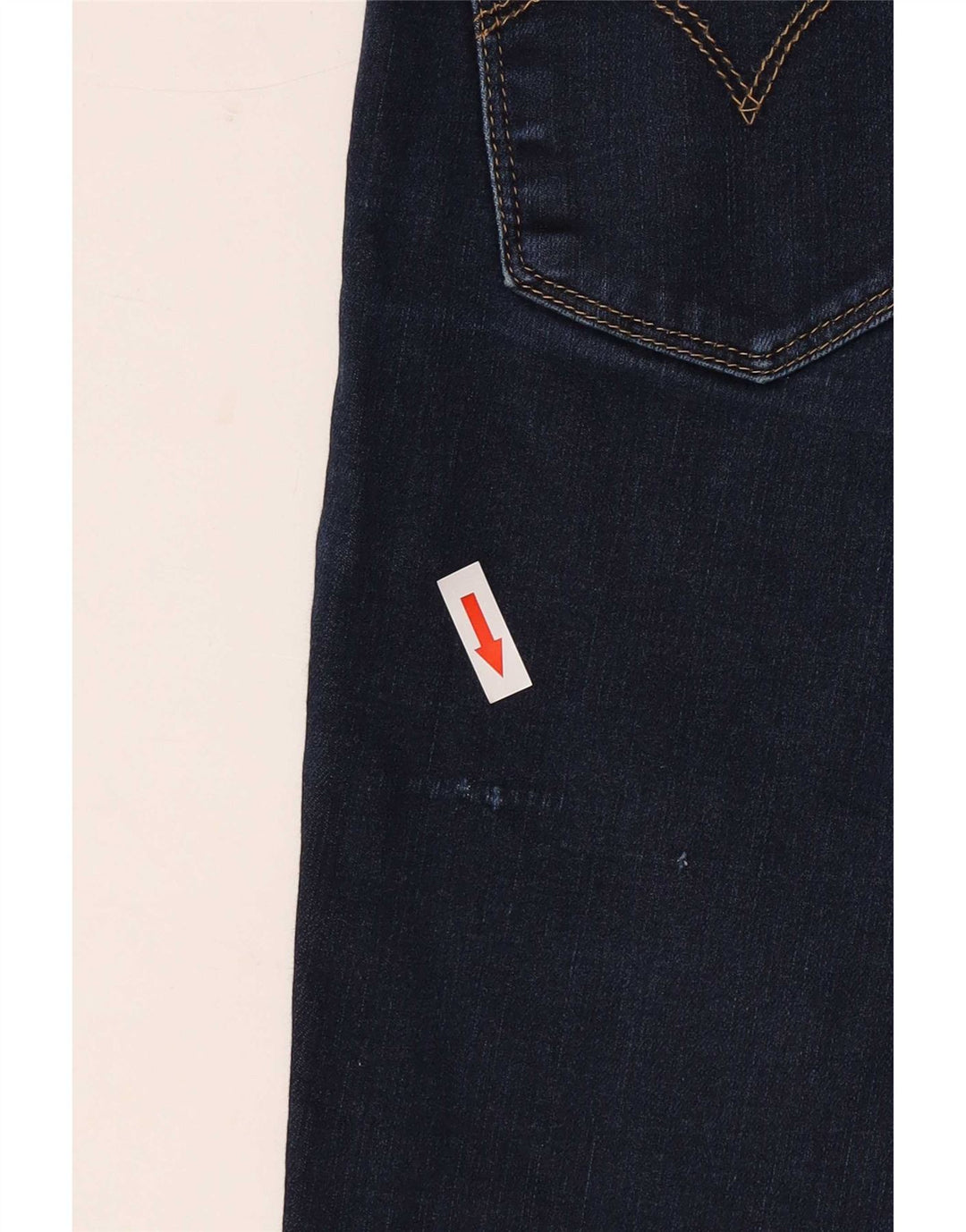 Calça jeans feminina Levi's 715 Bootcut W24 L26 azul marinho algodão